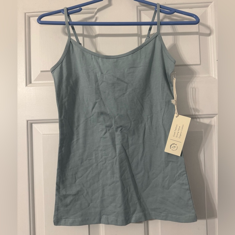 Forever 21 Sky Blue Organic Cotton Cami